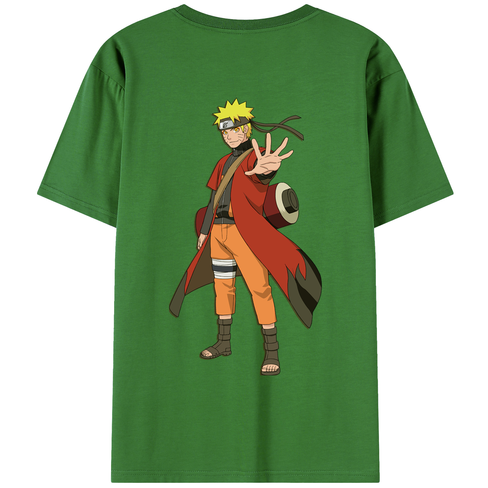 （画像用） NARUTO -ナルト- うずまき ナルト Uzumaki Naruto レディース半袖Tシャツ(バックプリント)